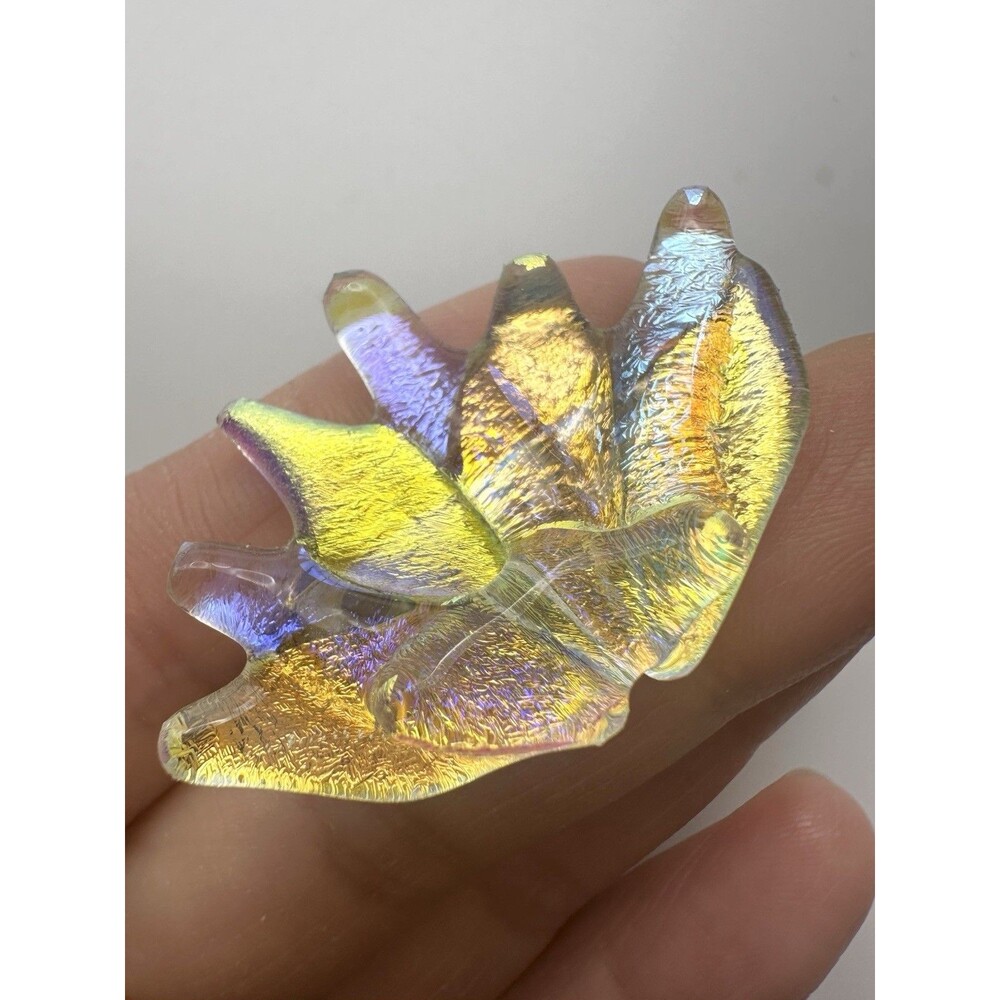 Artisan Handmade Dichroic Glass Pin Brooch